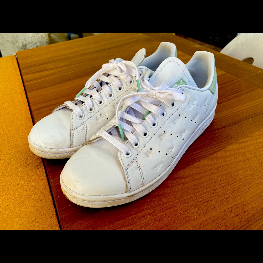 ADIDAS STAN SMITH WHITE GREEN EF5009 US 8